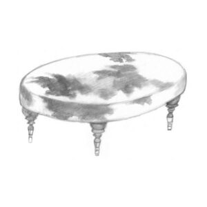 Oval Ottoman