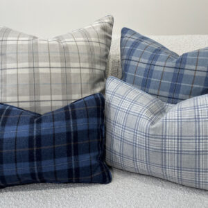 Holland & Sherry Fabric throw pillows